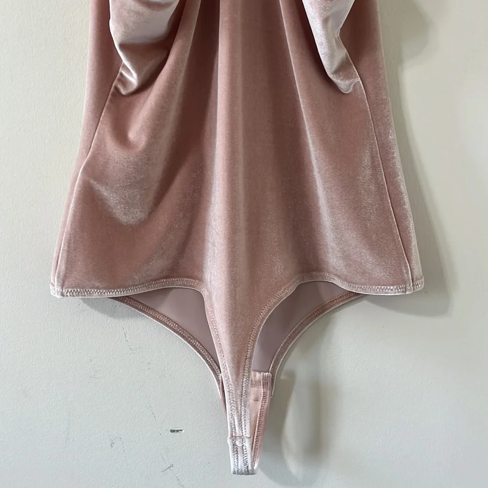 Madewell Velvet Racerback Bodysuit Size Large - Picture 9 of 13